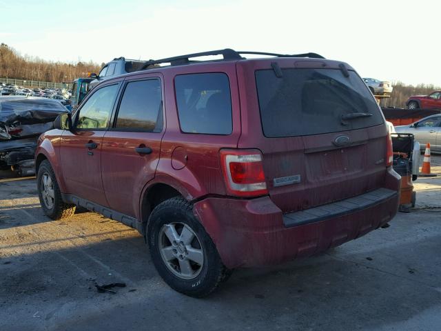 1FMCU93G49KA09022 - 2009 FORD ESCAPE XLT RED photo 3