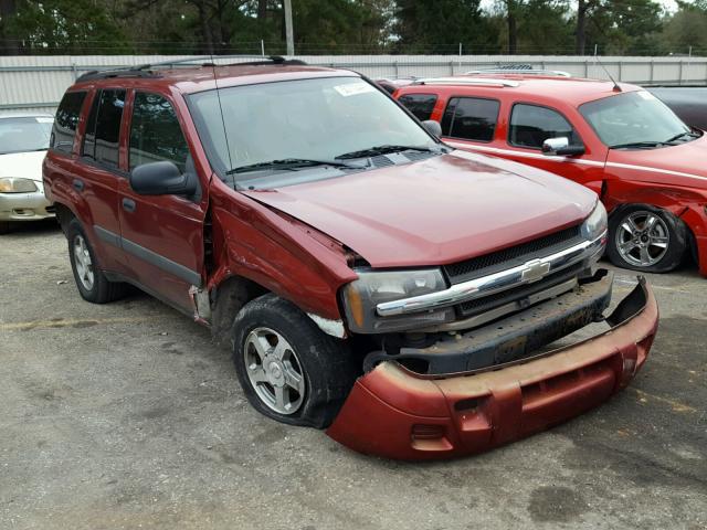 1GNDT13S352305815 - 2005 CHEVROLET TRAILBLAZE MAROON photo 1