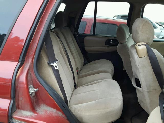 1GNDT13S352305815 - 2005 CHEVROLET TRAILBLAZE MAROON photo 6