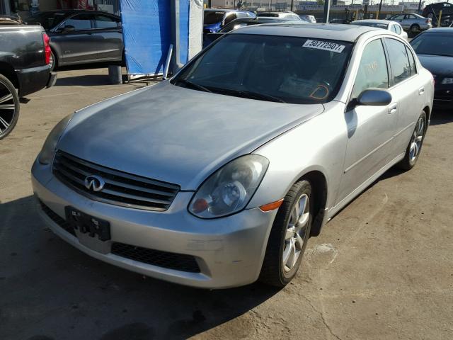 JNKCV51E95M212450 - 2005 INFINITI G35 SILVER photo 2