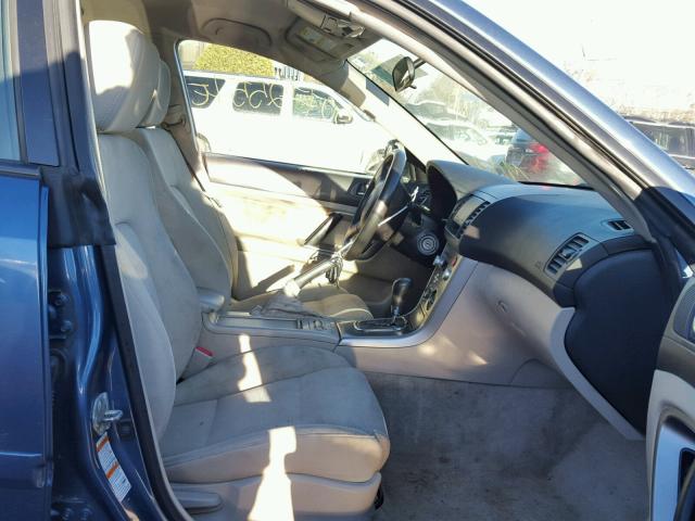 4S4BP61C277333152 - 2007 SUBARU LEGACY OUT BLUE photo 5