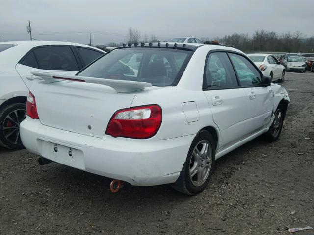 JF1GD67595H519294 - 2005 SUBARU IMPREZA RS WHITE photo 4