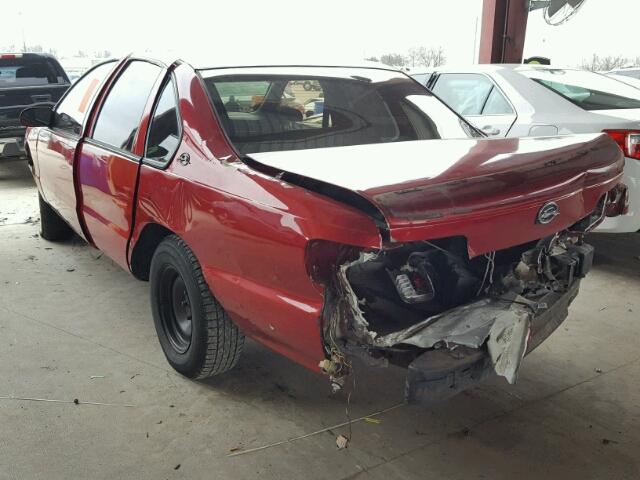 1G1BL52WXSR141194 - 1995 CHEVROLET CAPRICE CL RED photo 3