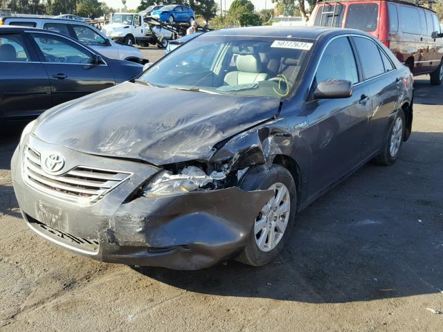 4T1BB46K09U071719 - 2009 TOYOTA CAMRY HYBR CHARCOAL photo 2