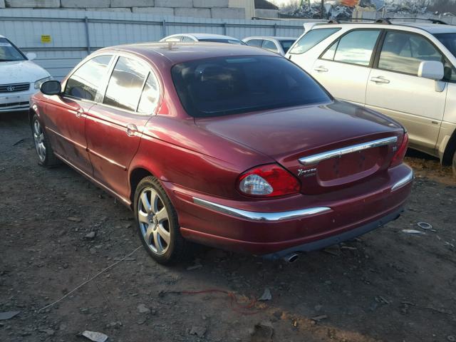 SAJEA51C34WD88759 - 2004 JAGUAR X-TYPE 3.0 BURGUNDY photo 3