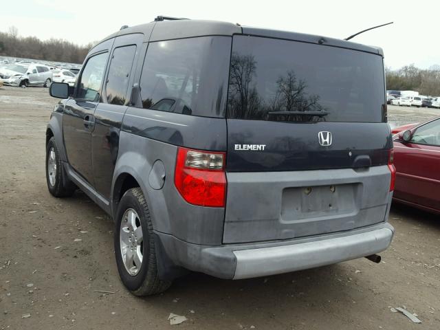 5J6YH28233L016848 - 2003 HONDA ELEMENT DX BLACK photo 3