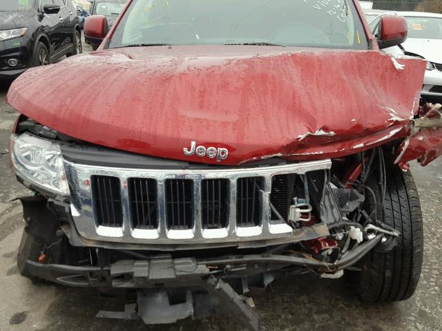 1C4RJFAG9DC561028 - 2013 JEEP GRAND CHER RED photo 7