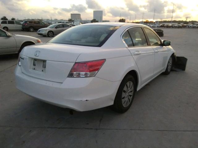 1HGCP26399A182862 - 2009 HONDA ACCORD LX WHITE photo 4