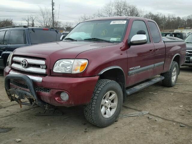 5TBBT44115S470576 - 2005 TOYOTA TUNDRA ACC MAROON photo 2