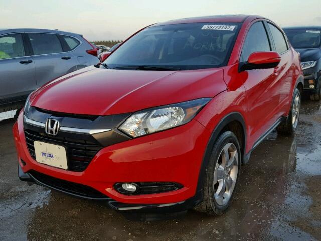 3CZRU5H59HG704952 - 2017 HONDA HR-V EX RED photo 2