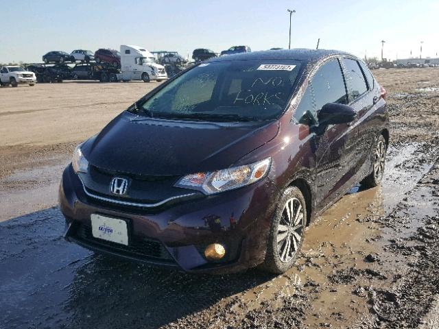 3HGGK5G79HM702711 - 2017 HONDA FIT EX PURPLE photo 2