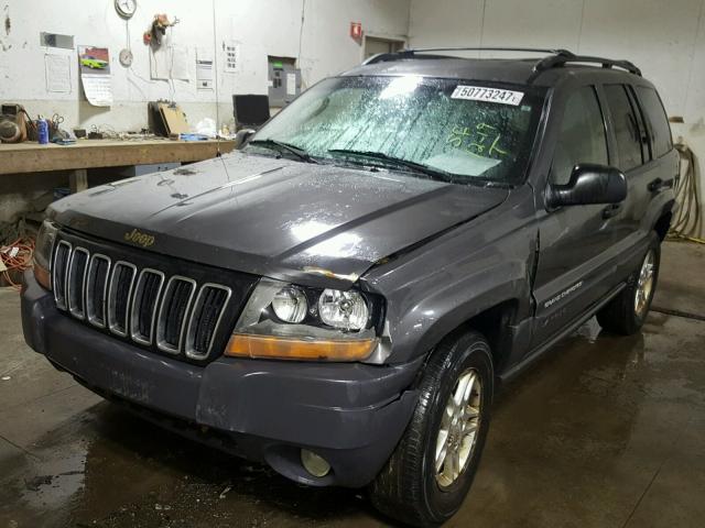 1J4GW48S74C322983 - 2004 JEEP GRAND CHER GRAY photo 2