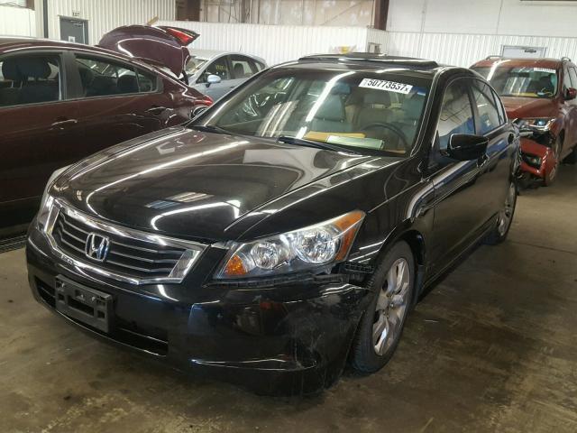 1HGCP26878A064013 - 2008 HONDA ACCORD EXL BLACK photo 2