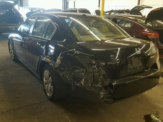 1HGCP26878A064013 - 2008 HONDA ACCORD EXL BLACK photo 3