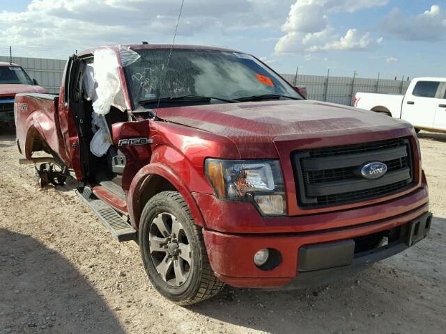 1FTFX1CT3DKD64036 - 2013 FORD F150 SUPER MAROON photo 1