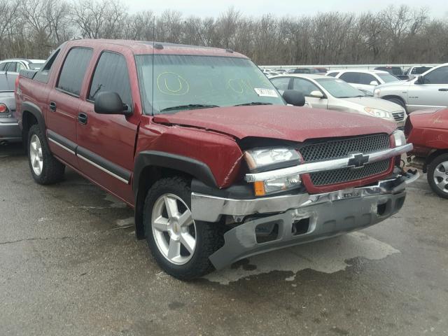 3GNEK12T74G188344 - 2004 CHEVROLET AVALANCHE MAROON photo 1