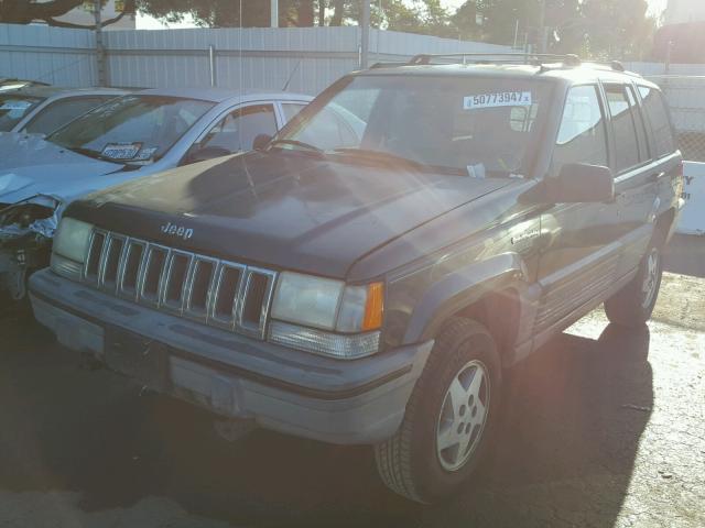 1J4GZ58S1SC650622 - 1995 JEEP GRAND CHER GREEN photo 2