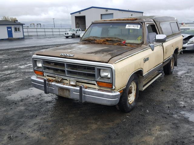 1B7JD24Y4JS612695 - 1988 DODGE D-SERIES D TWO TONE photo 2