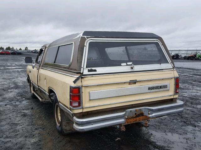 1B7JD24Y4JS612695 - 1988 DODGE D-SERIES D TWO TONE photo 3