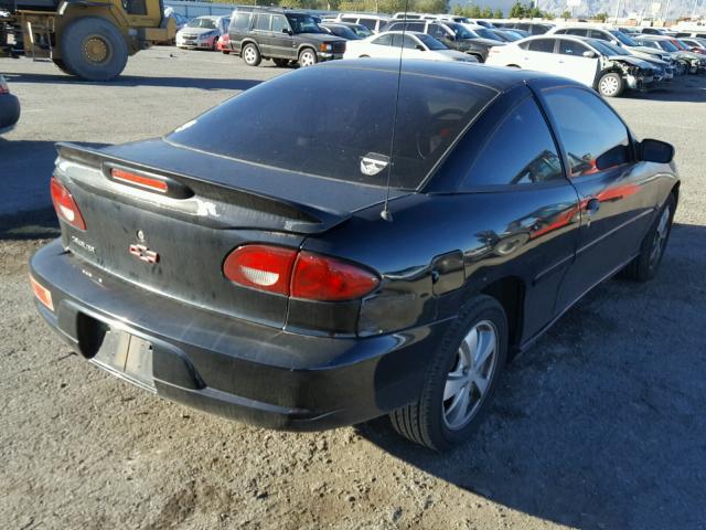 1G1JF12T517286655 - 2001 CHEVROLET CAVALIER Z BLACK photo 4