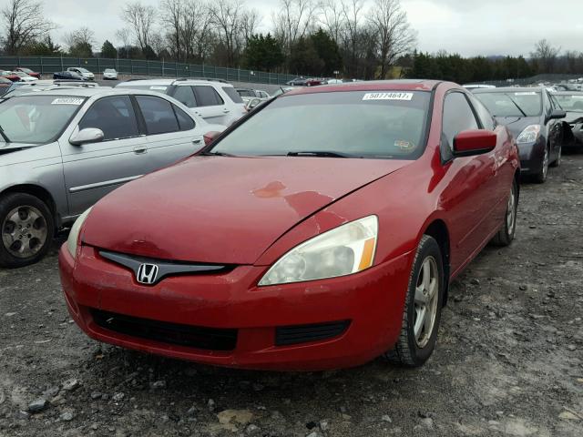 1HGCM72633A015409 - 2003 HONDA ACCORD EX RED photo 2