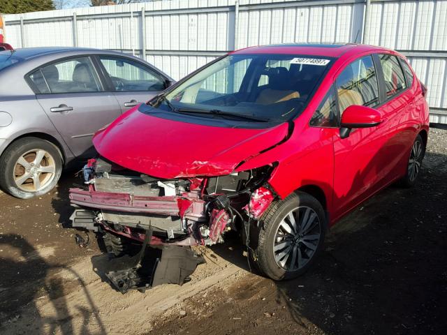 JHMGK5H73GX019634 - 2016 HONDA FIT EX RED photo 2