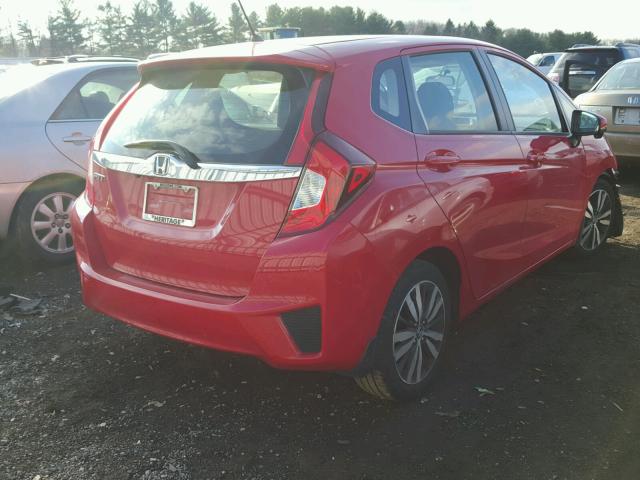 JHMGK5H73GX019634 - 2016 HONDA FIT EX RED photo 4