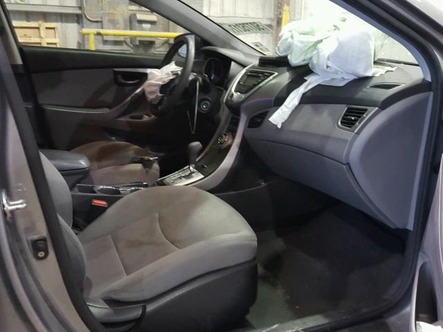 KMHDH4AE5BU146316 - 2011 HYUNDAI ELANTRA GL GRAY photo 5