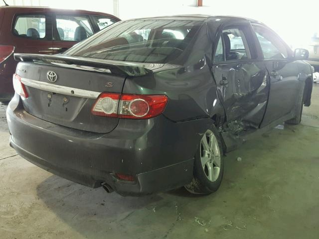 5YFBU4EE1DP159680 - 2013 TOYOTA COROLLA BA GRAY photo 4