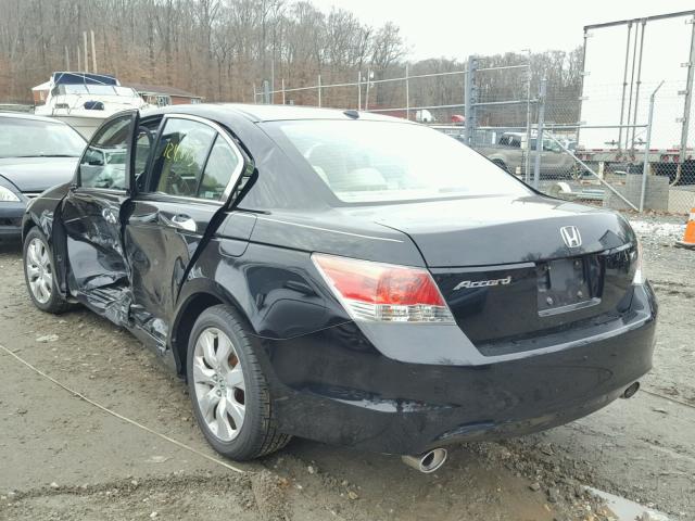 1HGCP368X9A013483 - 2009 HONDA ACCORD EXL BLACK photo 3