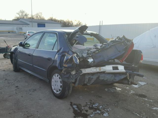 1HGCG66542A033614 - 2002 HONDA ACCORD LX BLUE photo 3