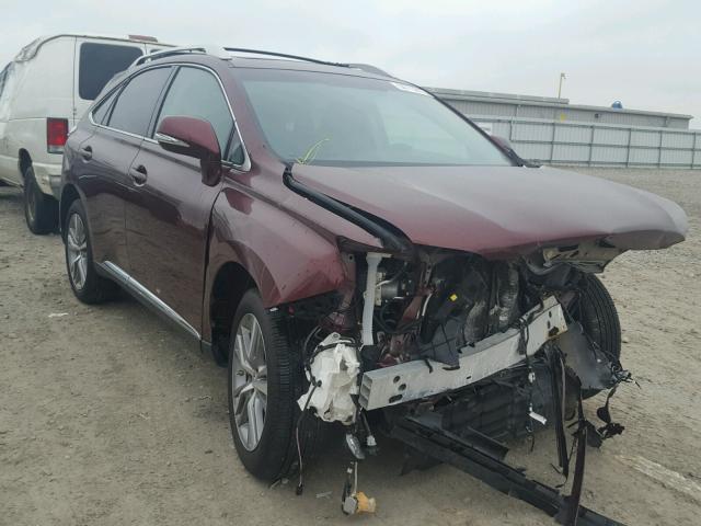 2T2BK1BA5FC340057 - 2015 LEXUS RX 350 MAROON photo 1