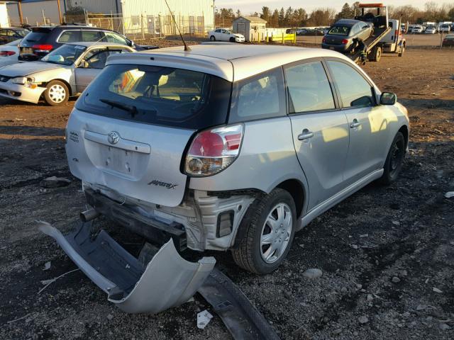 2T1KR32E18C716044 - 2008 TOYOTA COROLLA MA SILVER photo 4