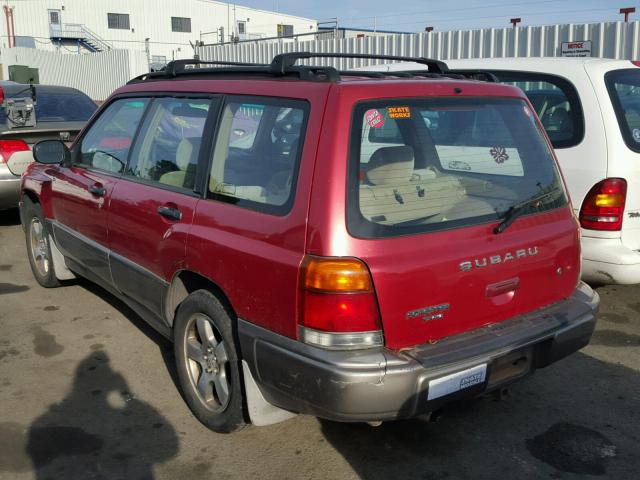 JF1SF6557XG716044 - 1999 SUBARU FORESTER S BURGUNDY photo 3