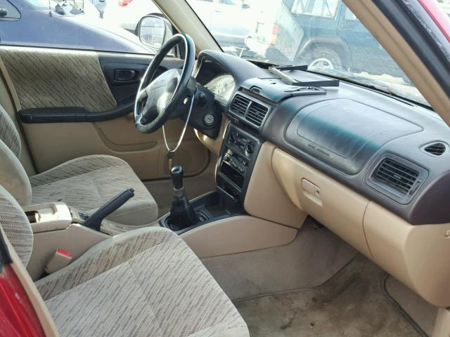 JF1SF6557XG716044 - 1999 SUBARU FORESTER S BURGUNDY photo 5