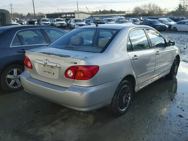 1NXBR32E33Z076071 - 2003 TOYOTA COROLLA CE SILVER photo 4