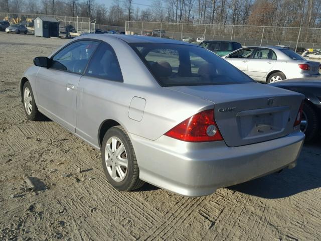 1HGEM21595L035272 - 2005 HONDA CIVIC LX SILVER photo 3