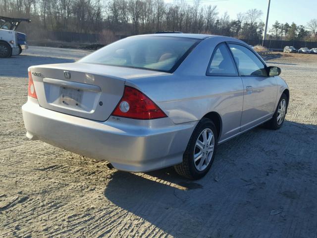 1HGEM21595L035272 - 2005 HONDA CIVIC LX SILVER photo 4