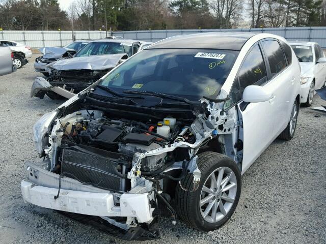 JTDZN3EU0C3017714 - 2012 TOYOTA PRIUS V WHITE photo 2