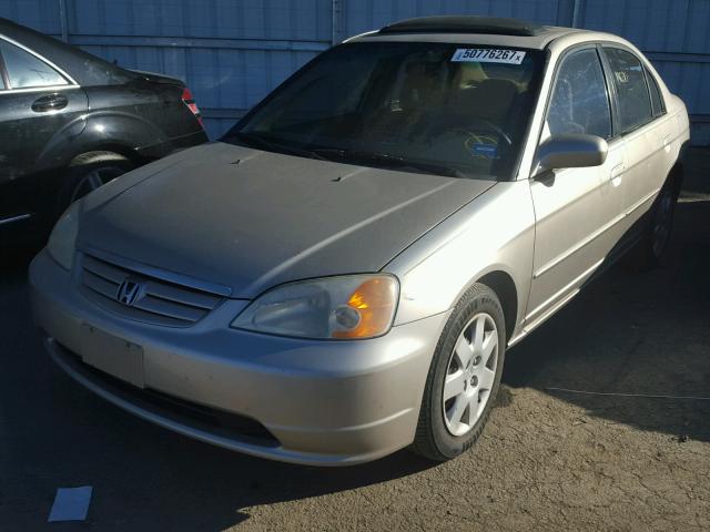 2HGES26751H532259 - 2001 HONDA CIVIC EX TAN photo 2