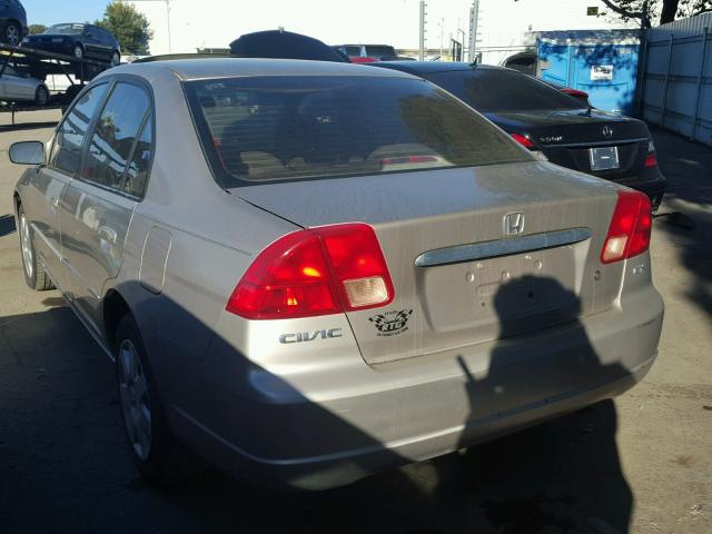 2HGES26751H532259 - 2001 HONDA CIVIC EX 棕色 照片 3