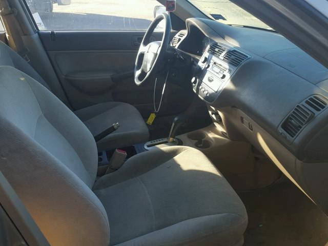 2HGES26751H532259 - 2001 HONDA CIVIC EX 棕色 照片 5