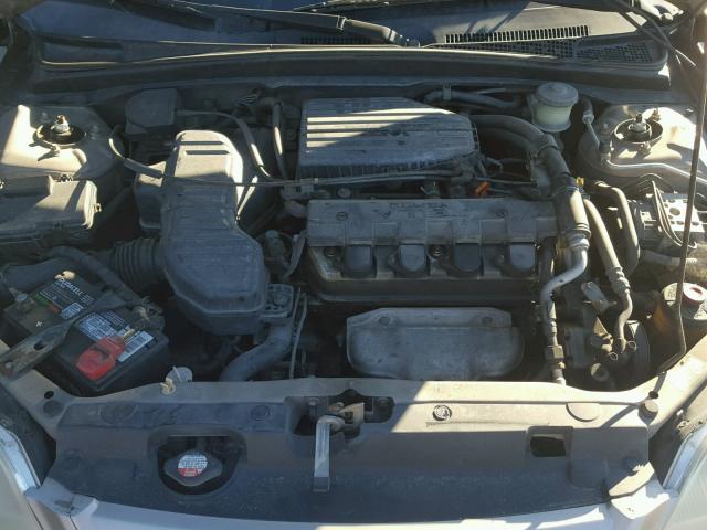 2HGES26751H532259 - 2001 HONDA CIVIC EX TAN photo 7