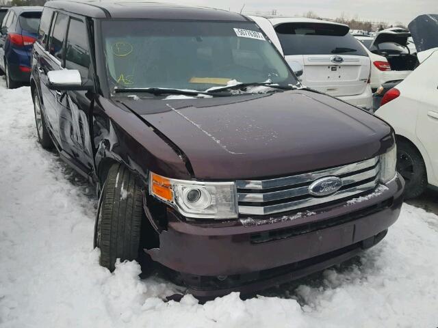 2FMHK6DC9BBD00489 - 2011 FORD FLEX LIMIT MAROON photo 1