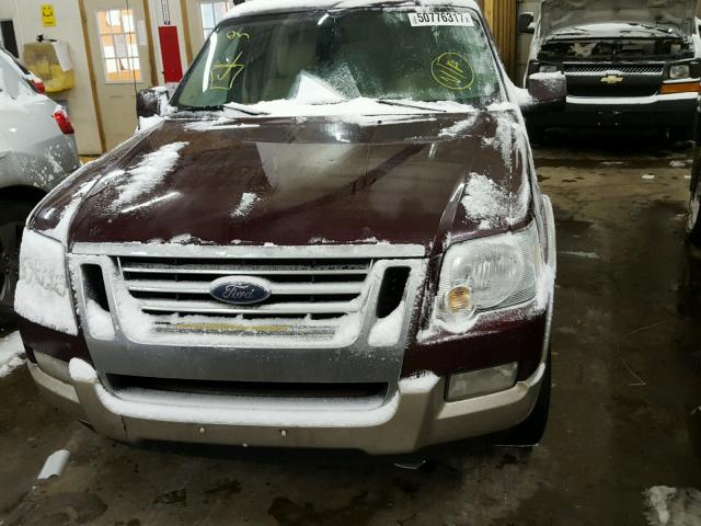 1FMEU74E76UA83707 - 2006 FORD EXPLORER E BURGUNDY photo 9