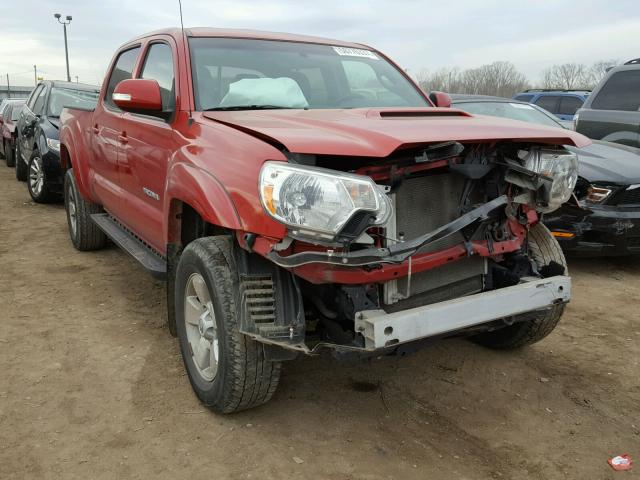 3TMMU4FN3EM070497 - 2014 TOYOTA TACOMA DOU RED photo 1