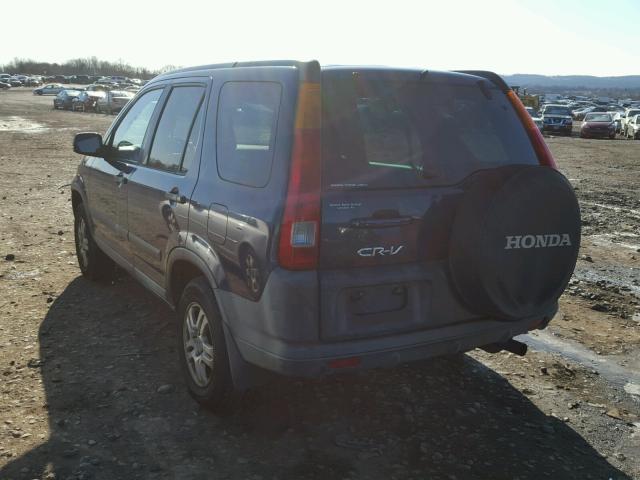 SHSRD78853U144513 - 2003 HONDA CR-V EX BLUE photo 3