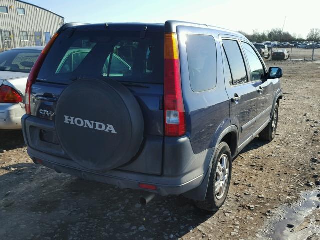 SHSRD78853U144513 - 2003 HONDA CR-V EX BLUE photo 4