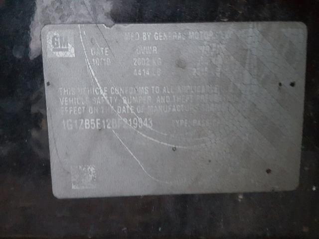 1G1ZB5E12BF219843 - 2011 CHEVROLET MALIBU LS BLACK photo 10