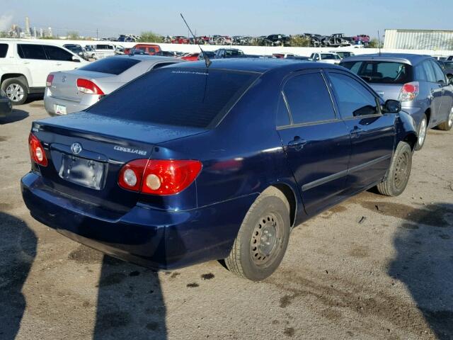 1NXBR32E35Z520312 - 2005 TOYOTA COROLLA CE BLUE photo 4